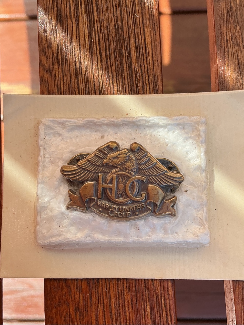 Bronze Emblem Accent - Gold Finish lapel pin New